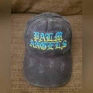 Palm Angels Hue Gothic Logo Baseball Cap Black